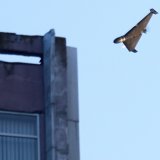 Un drone russe attaque un immeuble de Kiev. (Image d'archives) KEYSTONE/AP/Efrem Lukatsky